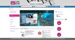 Desktop Screenshot of numerique.appeldulivre.fr