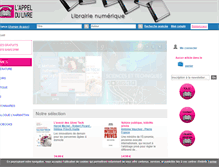 Tablet Screenshot of numerique.appeldulivre.fr